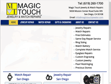 Tablet Screenshot of magictouchjeweler.com